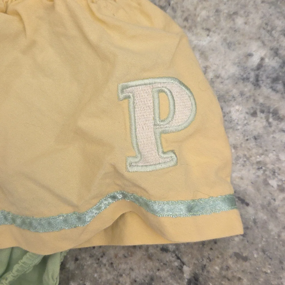 Disney Baby Yellow and Green Skirted Diaper Cover Sz 18 Months